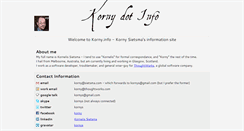 Desktop Screenshot of korny.info